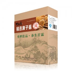奕霖牛皮纸盒装-精选滑子菇-120克