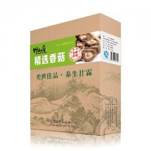 奕霖牛皮纸盒装-精选香菇-120克