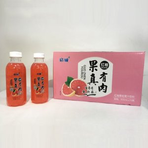 启硕红柚果粒果汁饮料500mlX15