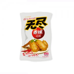 无尽奇辣鸡腿65克单层铝膜包装辣味