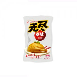 无尽奇辣鸡腿80克单层铝膜包装辣味