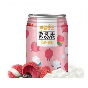 福娃果荔爽荔枝罐装儿童饮品果汁饮料280ml