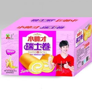 小帅才瑞士卷2kg香蕉味