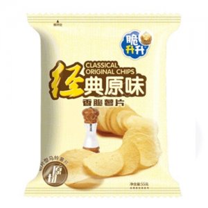 脆升升薯片经典原味55g