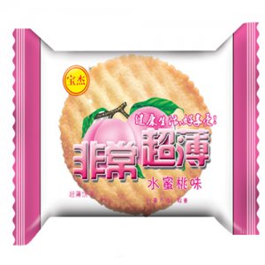 宝杰非常超薄水蜜桃味散装称重