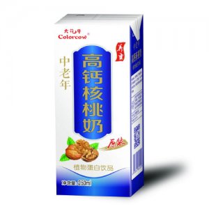 大花牛中老年高钙核桃奶利乐包
