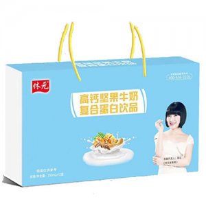 休元高钙坚果牛奶礼盒