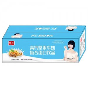 休元高钙坚果牛奶箱装