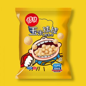 比客圆圆玉米球球炼乳味