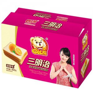 巴比熊三明治甜橙味-800g礼盒