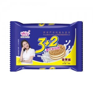 迪亿佳3+2麦片夹心饼香蕉酱
