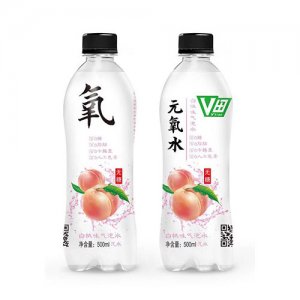 V田白桃味气泡水500ml
