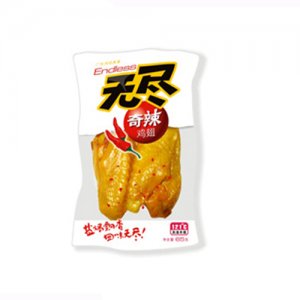 无尽奇辣鸡翅65克透明包装奇辣