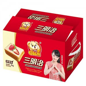 巴比熊三明治草莓味-2kg礼盒