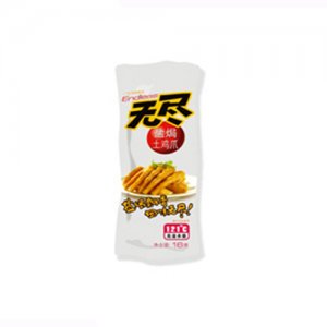 无尽盐焗土鸡爪16克单层铝膜包装原味