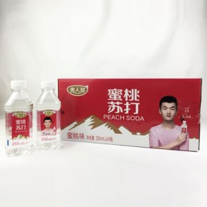 共品乐贵人邦蜜桃苏打350mlX24