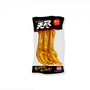 无尽盐焗土鸡爪50克透明包装原味