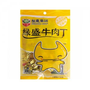 绿盛牛肉丁卡通丁芝麻味
