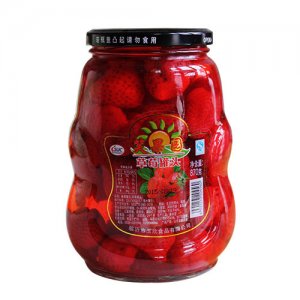 笑果园草莓罐头870g