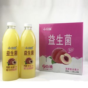 启硕益生菌发酵白桃汁1.38LX6