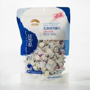 草原晨曲蒙古熟奶酥原味、酸奶和草莓味三种口味组合装