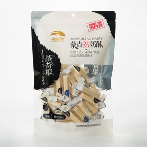 草原晨曲蒙古熟奶酥原味和酸奶两种口味组合装