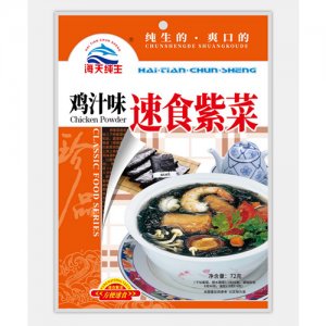 海天纯生鸡汁紫菜汤72G