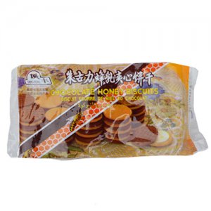 頂丰朱古力蜂乳夹心饼干186g