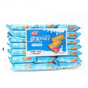 悠果乐欧乳钙饼干特浓牛奶味330g