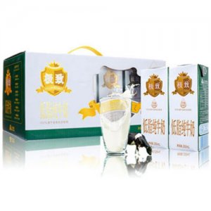 三元低脂纯牛奶250mlx12盒箱装