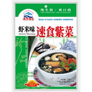 海天纯生虾米紫菜汤72G