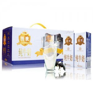 三元全脂纯牛奶250mlx12盒箱装