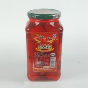 真心伙伴草莓罐头860g