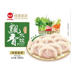 味德飘香鸡蛋韭菜水饺500g
