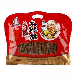 大班指香辣牛肉干210g