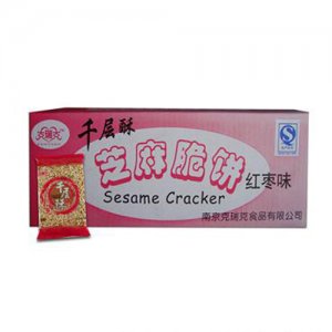 克瑞克芝麻脆饼红枣味箱