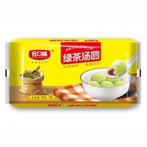 合口味绿茶汤圆180克