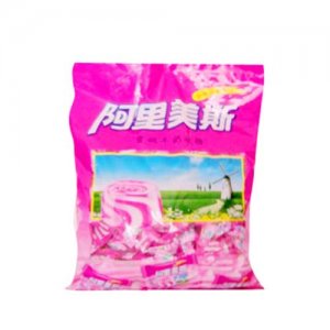 智赢糖果阿里美斯小颗粒包装粉红