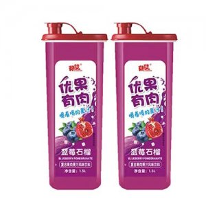 好梦优果优肉蓝莓石溜果汁饮品1.5L