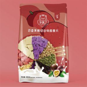 三色鼠百香果酸奶燕麦片450g