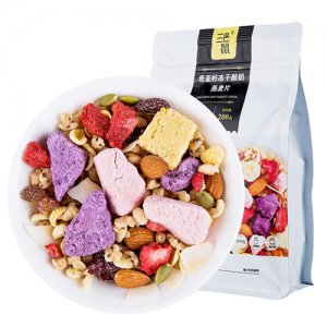 三色鼠奇亚籽冻干酸奶燕麦片200g
