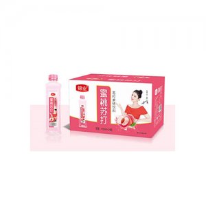 锦业蜜桃苏打果味饮料400ml×24瓶