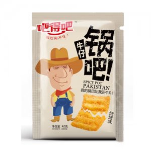 吧得吧牛仔锅巴烧烤味42克
