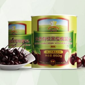 棒师傅天然有枝黑樱桃罐头
