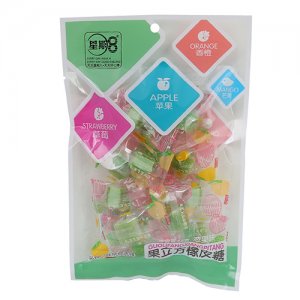 星期八果粒方橡皮糖苹果味