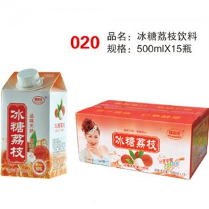 福志达冰糖荔枝饮料500mlX15