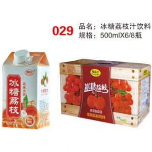 福志达冰糖荔枝汁饮料500mlX6