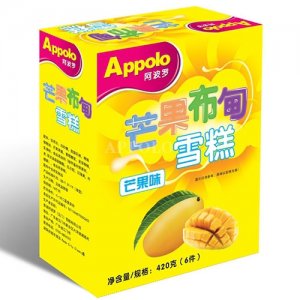 阿波罗芒果布甸雪糕6支装