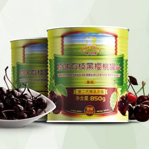 棒师傅原味有枝黑樱桃罐头