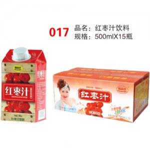 福志达红枣汁饮料500mlX15